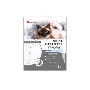 Flamingo Silica Fine Clumping Regular Cat Litter - 5L