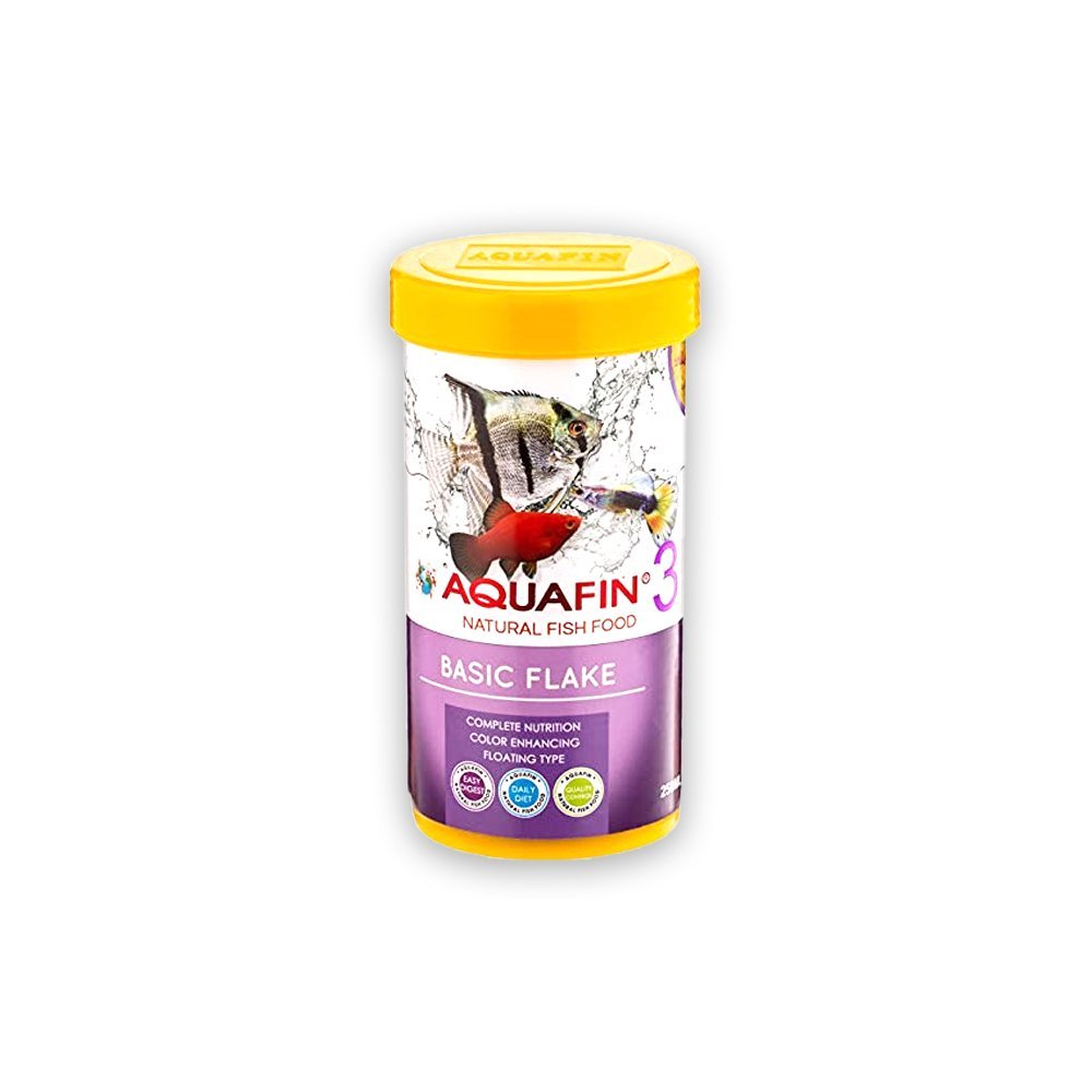 Kw Zone aquafin Basic Flakes Food - 250 ML