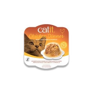 Catit Chicken Dinner Beef And Pumpkin - 80G (Pack Of 6)