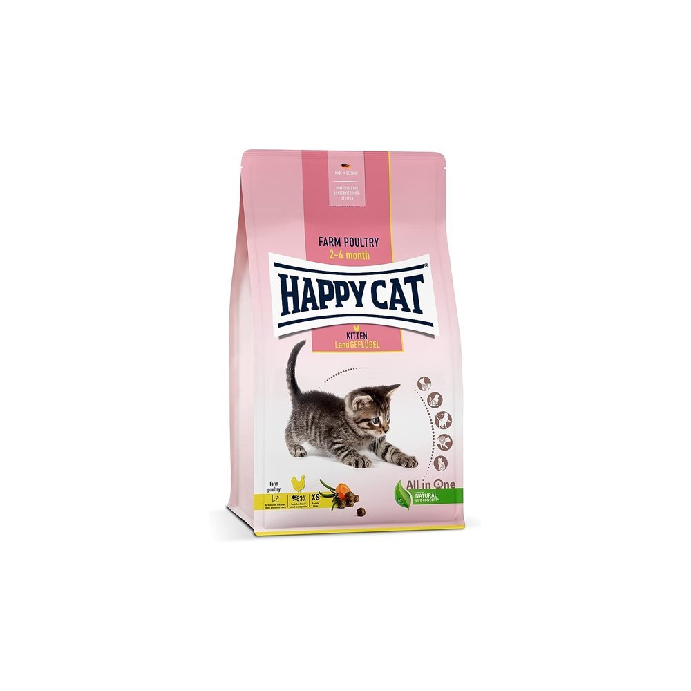 Happy Cat Kitten Land Geflugel Poultry - 4 KG