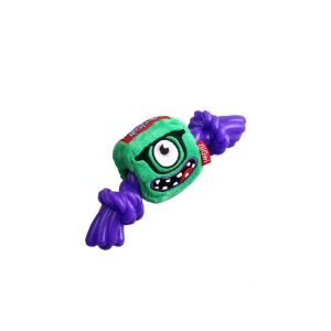 Gigwi Green Monster Rope Squeaker Inside Small Plush Rope -324