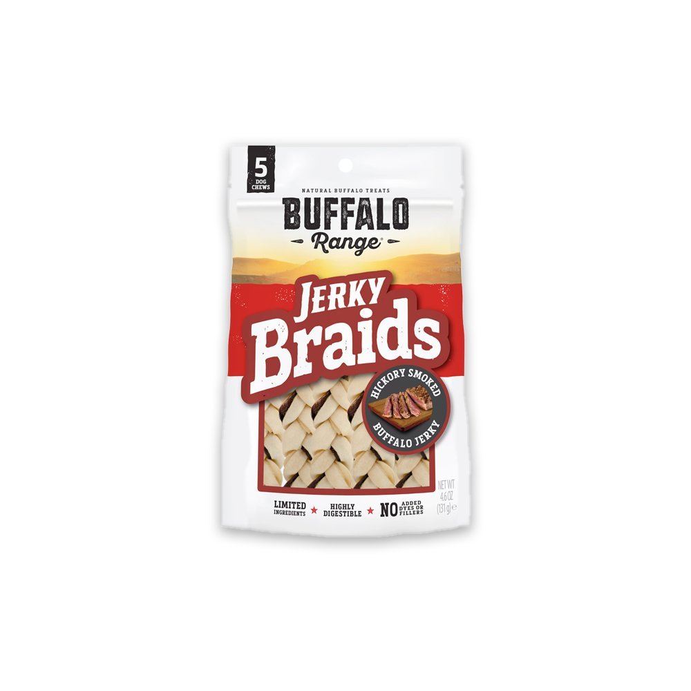 Buffalo Range Treats Jerky Braids