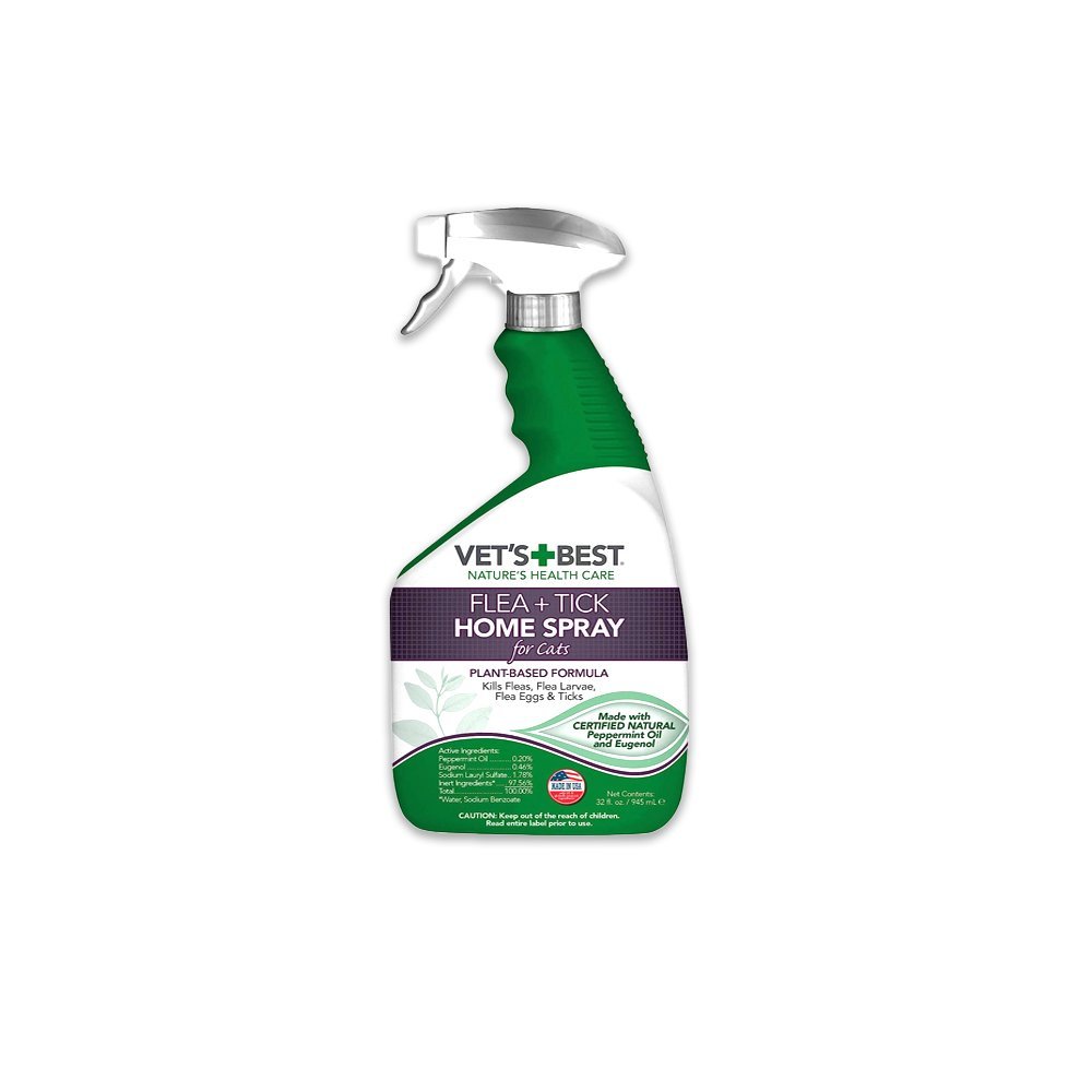 Vet'S Best Flea And Tick Home Spray For Cats - 32 OZ
