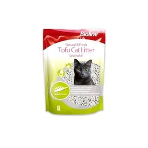 Bioline Natural And Fresh Tofu Cat Litter Ganular Raw Flavour - 6 Litre