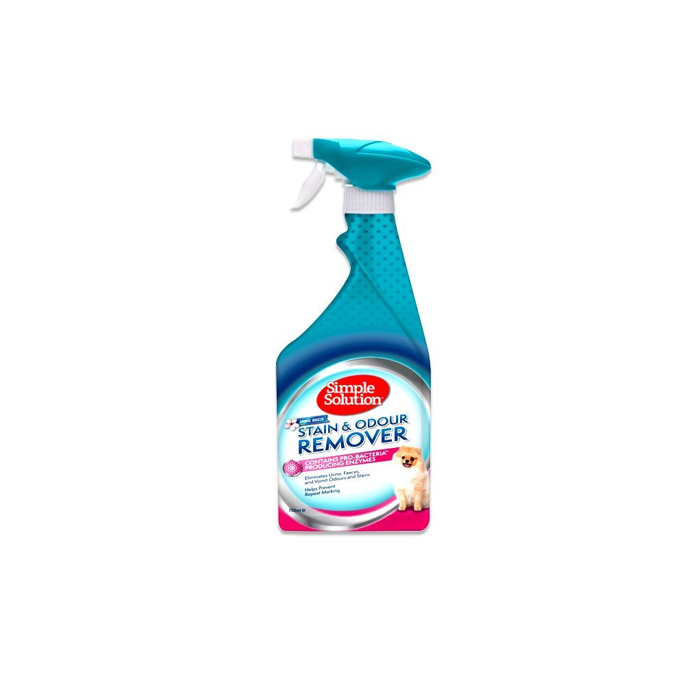 Simple Solution Dog Stain And Odour Remover Spring Breeze White 750 ML
