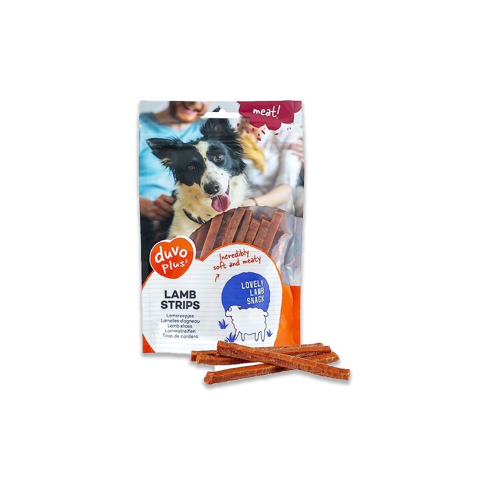 Duvo Lamb Strips Dog Snack - 80G