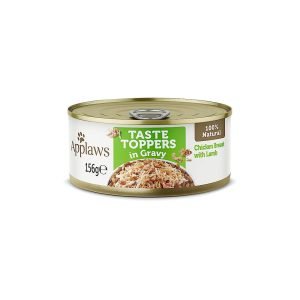Applaws Dog Food Taste Topper in Gravy Chicken With Lamb - 156G (Pack Of 12)