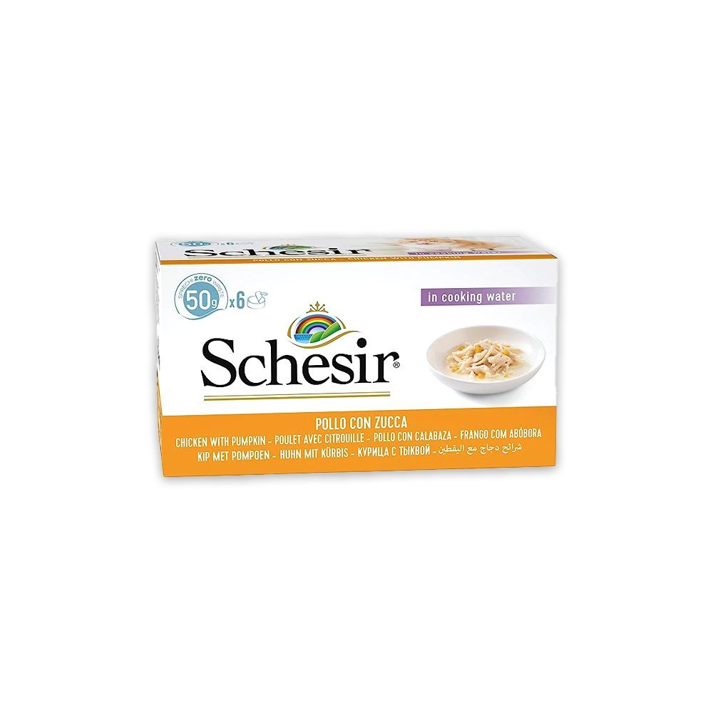Schesir Cat MultiPACK Can Chicken With Pumpkin - (6X50G)