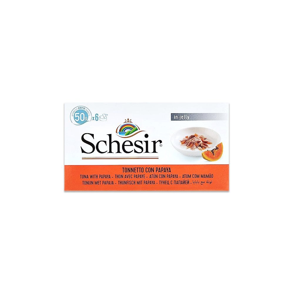 Schesir Cat MultiPACK Can Tuna With Papaya - (6X50G)