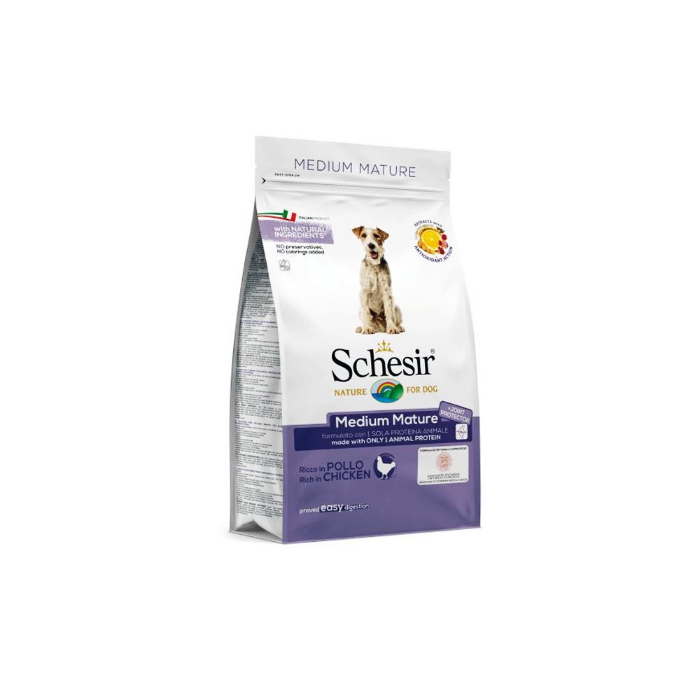 Schesir Medium Mature With Chicken Dry Food -12 KG