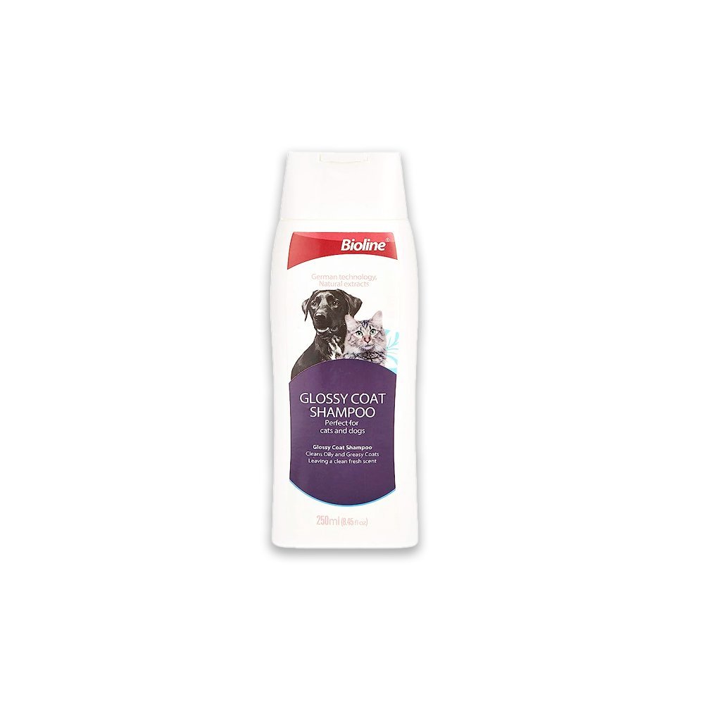 Bioline Glossy Coat Shampoo For Dogs And Cats - 250 ML