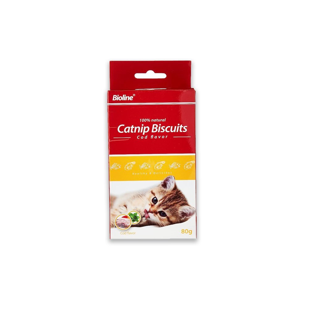 Bioline Catnip Biscuits - 80 G