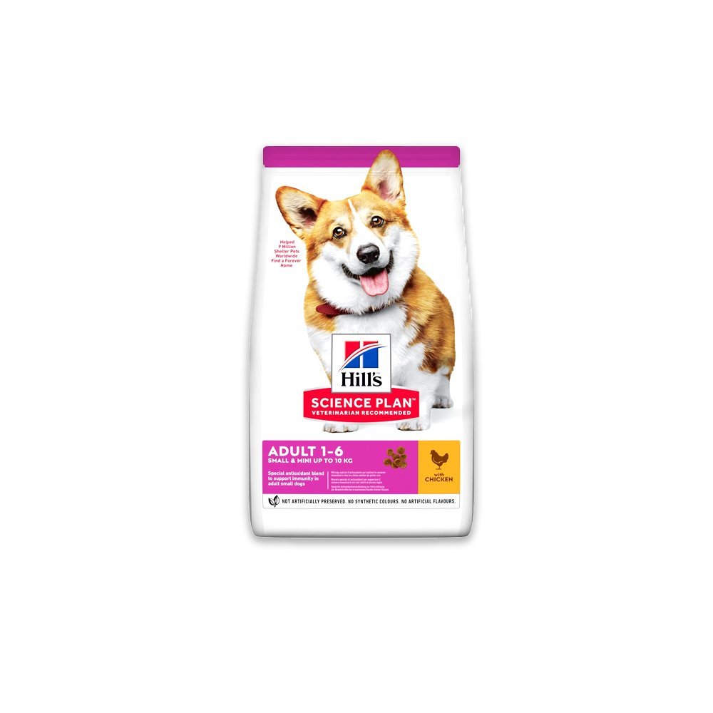 Hills Science Plan Small & Mini Adult Dog Food With Chicken - 10 KG