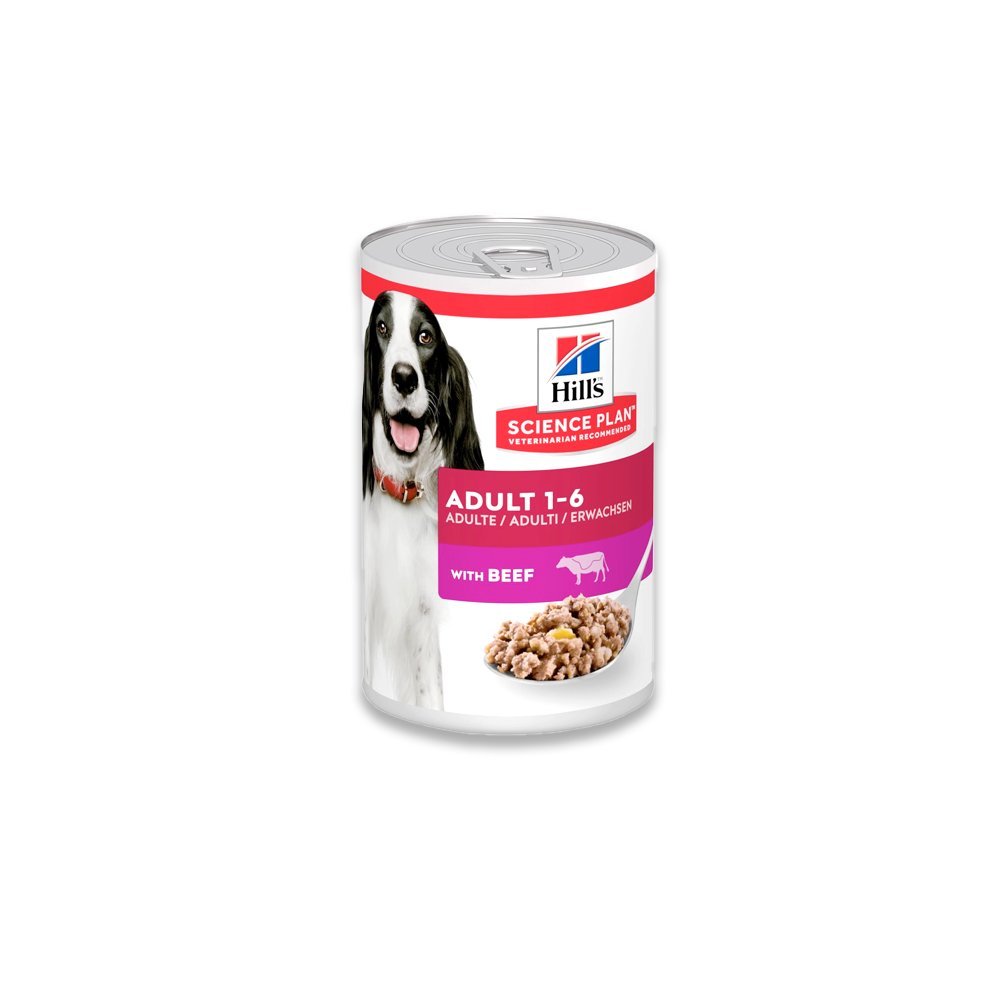 Hill'S Science Plan Adult Dog Food With Beef - 370G