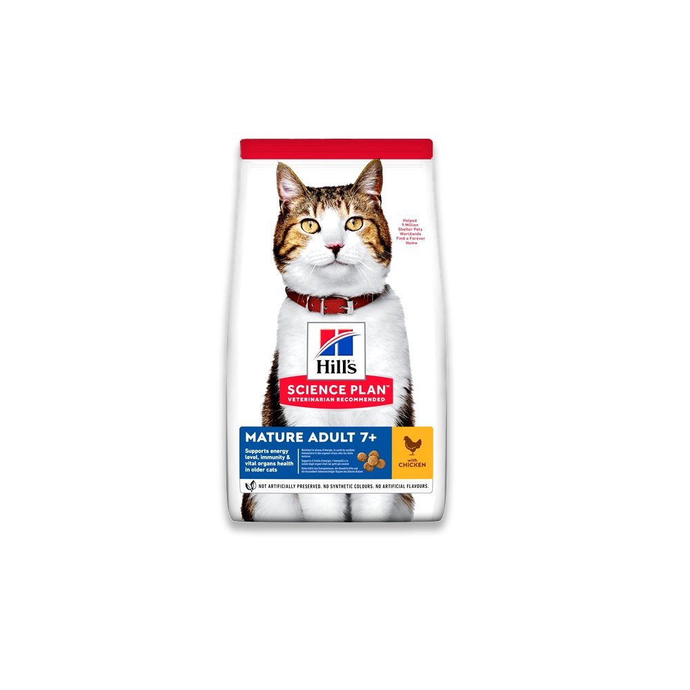 Hill'S Science Plan Mature Adult 7+ Cat Food With Chicken - 3 KG