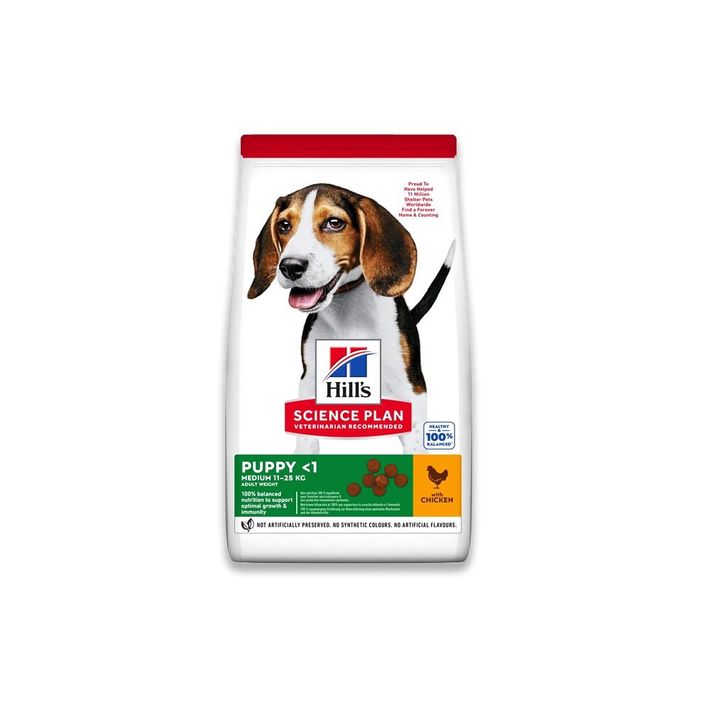 Hill'S Science Plan Medium Puppy Food With Chicken - 18 KG