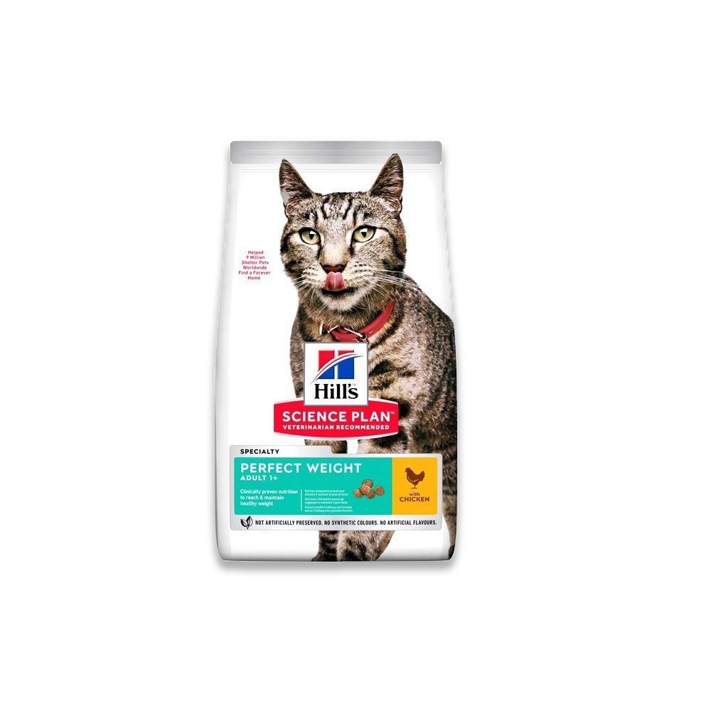 Hill'S Science Plan Perfect Weight Adult Cat Food With Chicken - 7 KG