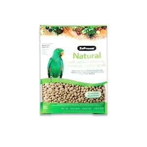 Zupreem Natural With Added Vitamins Minerals Amino Acids Bird Food - 3 Lb