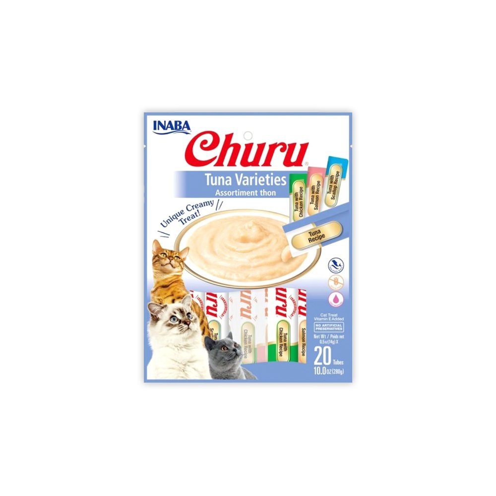 Inaba Churu Cat Treats Tuna Variety - 20 PC