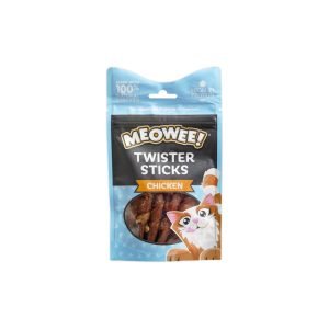 Meowee Chicken Twister Sticks 7S Treats