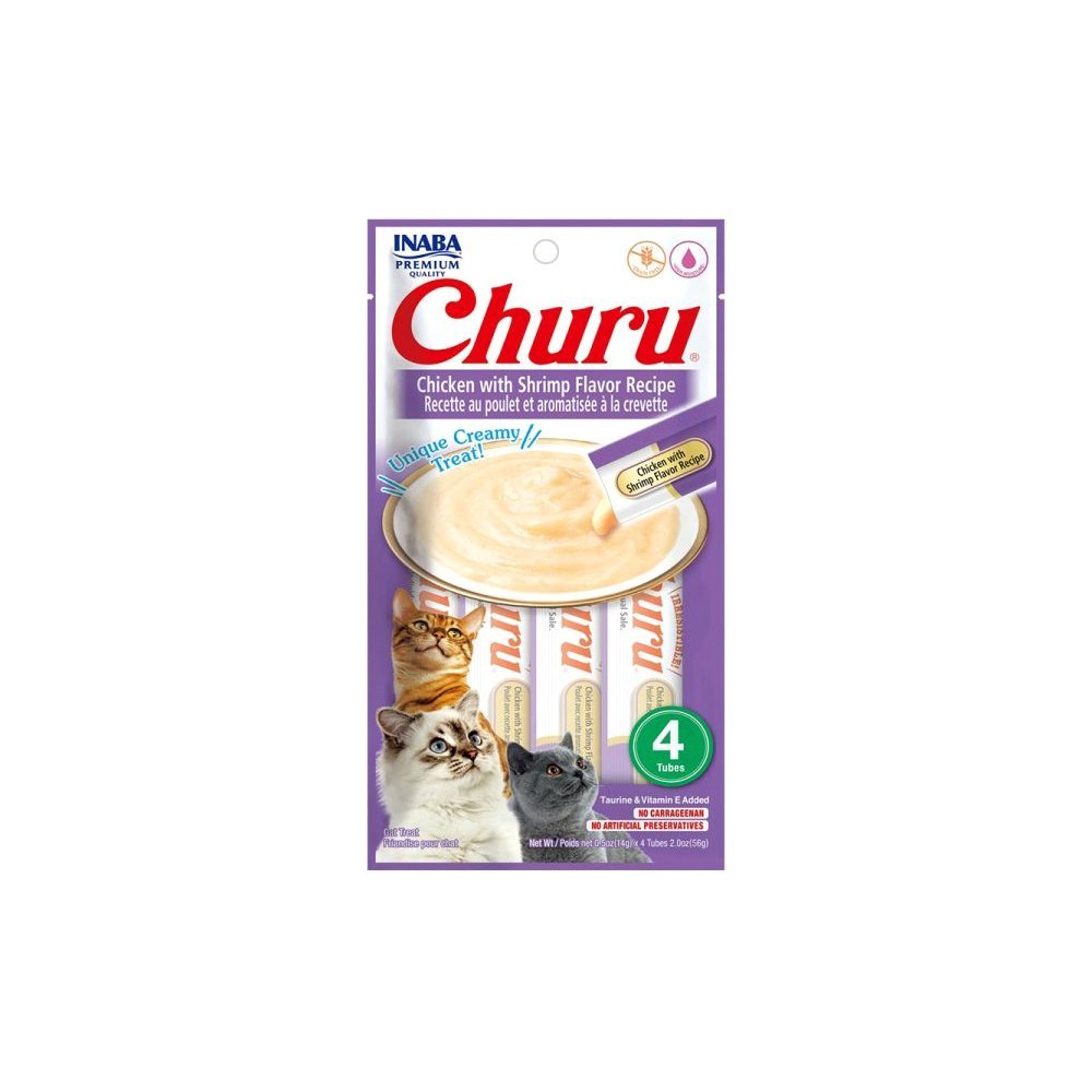 Inaba Churu Chicken With Shrimp Flavor Recipe - 56G