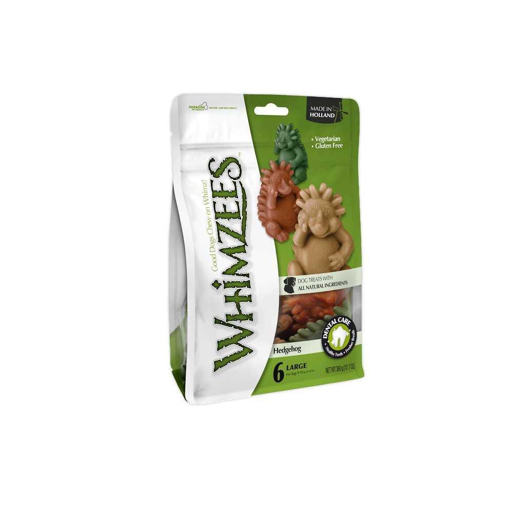 Whimzee Hedgehog Pet Food Large - 6 PC