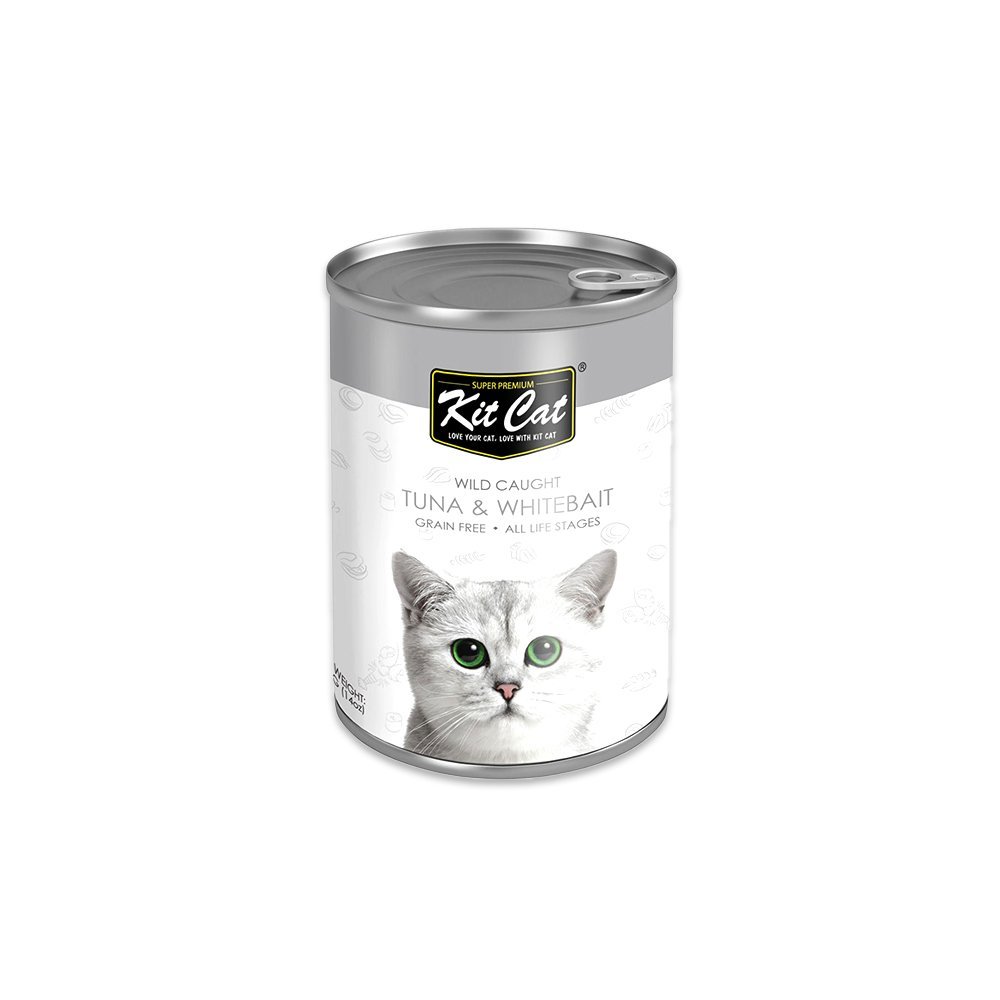 Kitcat Wild Caught Tuna And Whitebait -400G