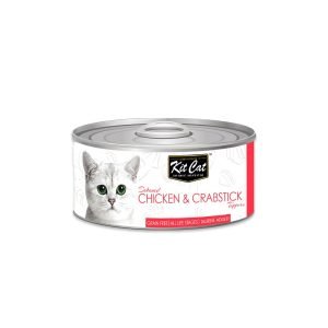 Kit Cat Deboned Chicken And Crabstick Toppers Canned Cat Food - 80G
