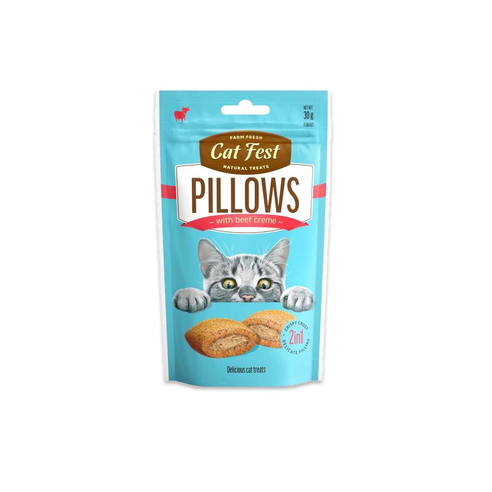 Cat Fest Pillows With Beef Cream - 30G