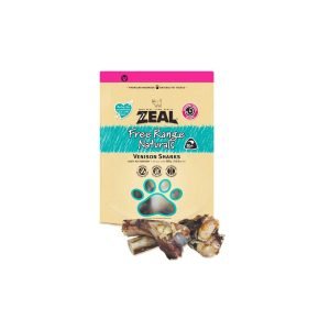 Zeal Free Range Natural Venison Shanks Dog Treats - 300G