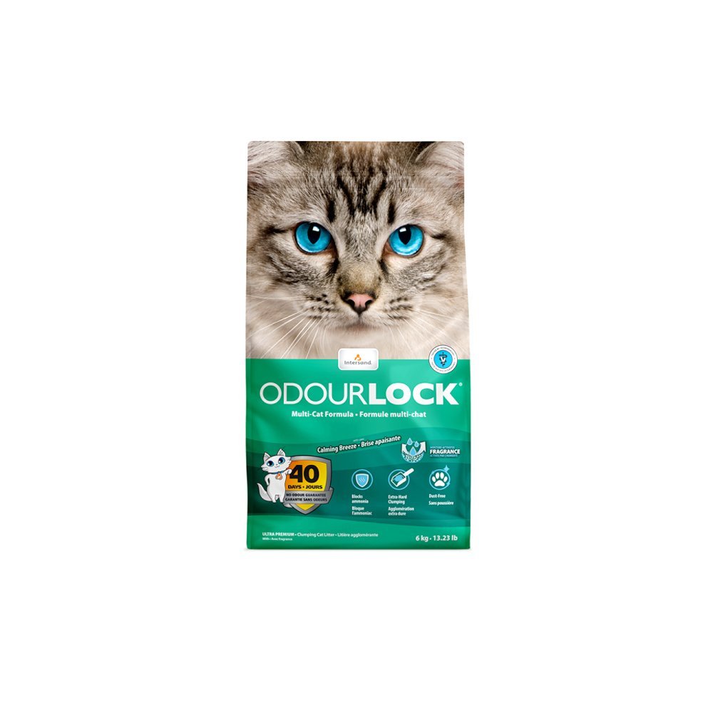 Odourlock Cat Litter Calming Breeze Intersand - 6 KG