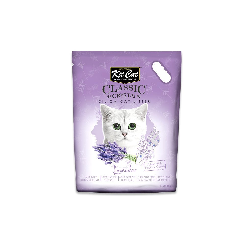 Kit Cat Crystal Silica Cat Litter Lavender - 5L