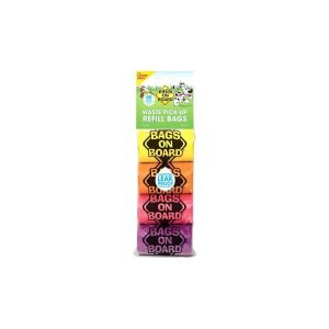Bags On Board Refill Bags Rainbow Roll Multi-Colour 60 Bags 4 X 15