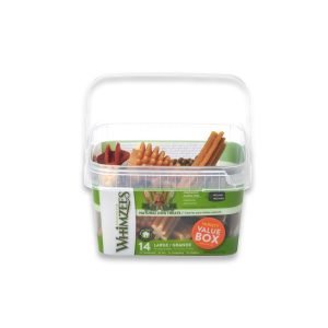 Whimzees Natural Grain Free Daily Dental Dog Treats Variety - (14Large) 840G