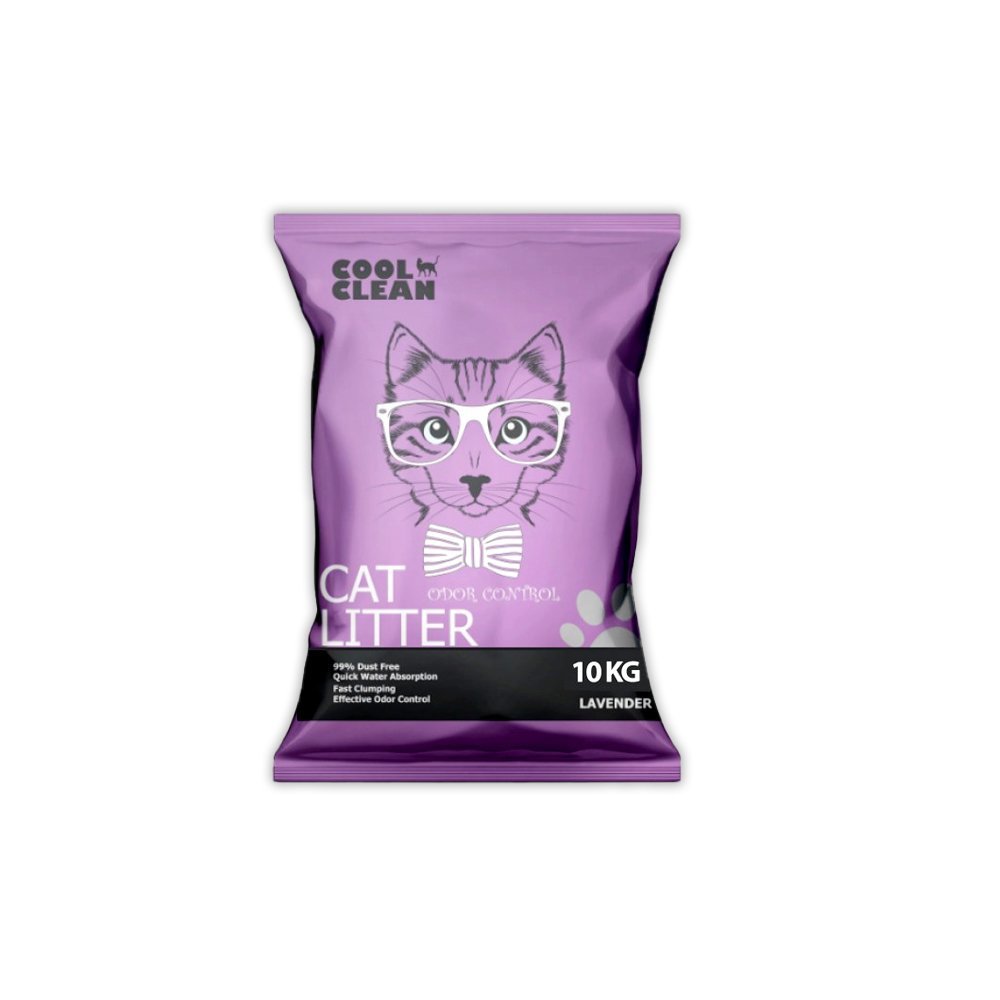Cool Clean Clumping Cat Litter Lavender - 10 KG