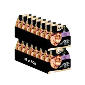 Sheba Filets Chicken Shrimp Tuna Wet Cat Food - 60G (Pack Of 16)