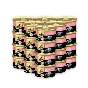 Sheba Flaked Tuna Topped with Salmon Wet Cat Food - 85G (Pack Of 24)