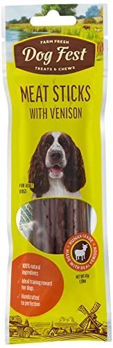 Dog Fest Meat Sticks With Vension For Adult Dogs - 45G
