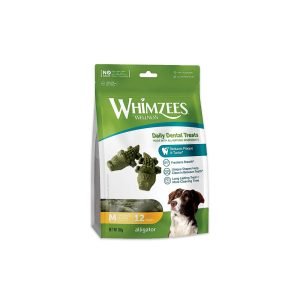 Whimzees Natural Dental Treats Alligator Medium - 12 PC