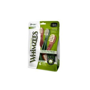 Whimzees Natural  Gain Free Dental Dog Treats Toothbrush L - 6PC (360G)